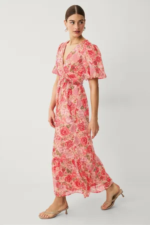 VILA Maximekko viPalma S/S Ankle Dress