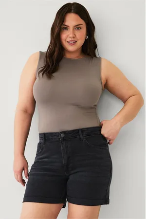 Noisy May Farkkushortsit nmMoni HW Dnm Shorts AZ360BL Curve
