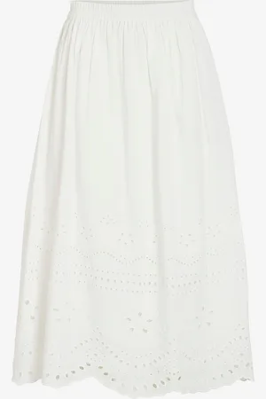 VILA Hame viMette HW Midi Skirt