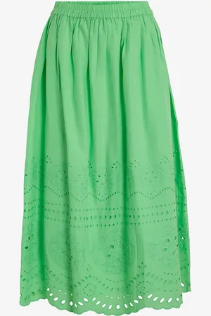 VILA Hame viMette HW Midi Skirt