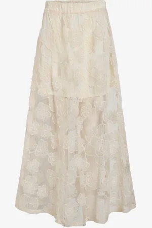 VILA Maxihame viKaria HW Lace Midi Skirt