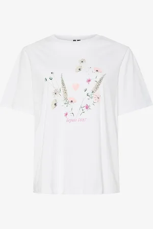 Pieces® T-paita pcFlura SS Printed T-shirt Jrs BC