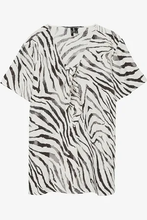 VERO MODA Pusero vmcDora Desy S/S V-n Tie Top