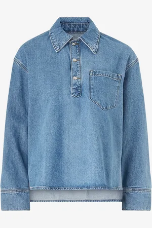 MANGO Farkkupaita Blouse Danila