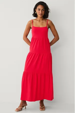 VILA Maximekko yer Strap Midi Dress