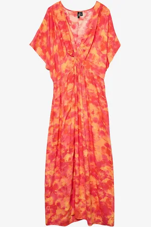 VERO MODA Maximekko vmcCiana SS V-neck Ankle Dress Wvn