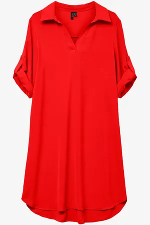 VERO MODA Mekko vMalva Short Fold-up Dress wvn GA