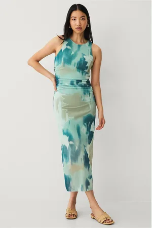 VILA Mekko rouMessa S/L O-neck Midi Dress