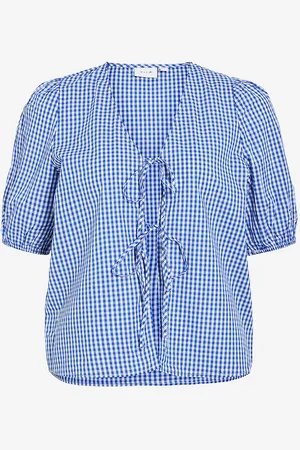 VILA Pusero viSonja S/s Tie Top/ka