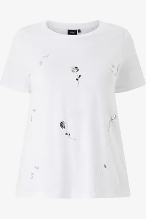 Zizzi T-paita vSadie S/S Straight Tee