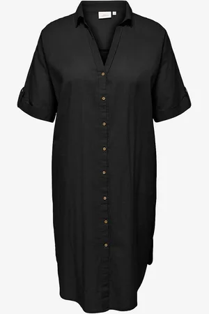 ONLY Paitamekko carCoco SS Blk Shirt Dress Wvn