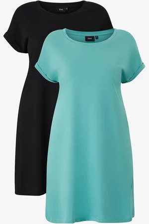 Zizzi T-paitamekko mBrynn S/S Dress Aop 2 kpl