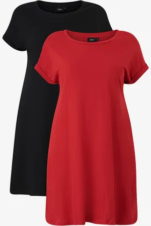 Zizzi T-paitamekko mBrynn S/S Dress Aop 2 kpl