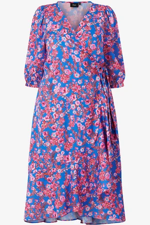 Zizzi Kietaisumekko mSandie 3/4 Midi Wrap Dress
