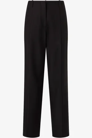 Calvin Klein Housut Soft Wool Tailored Straight Pant