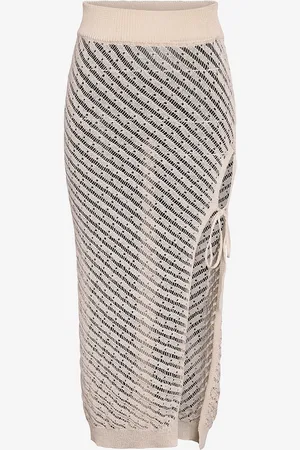 Noisy May Maxihame nmGianna HW Ankle Slit Knit Skrt FW