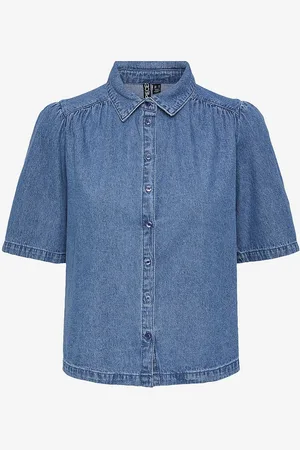 Pieces® Farkkupaita pcMag SS Denim Shirt