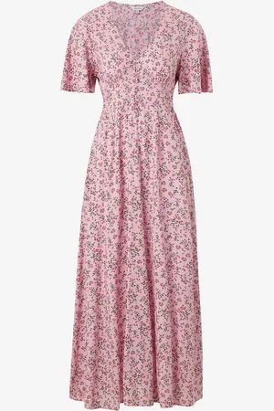 BUBBLEROOM Maximekko Butterfly Sleeve Viscose Maxi Dress