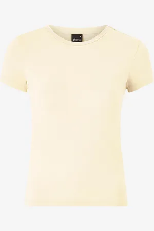 Gina Tricot Toppi Soft Touch Short Sleeve Top