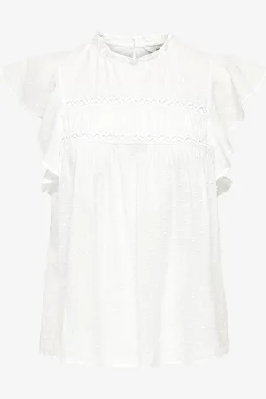 ONLY Pusero onlKatti S/S Dobby Top Wvn