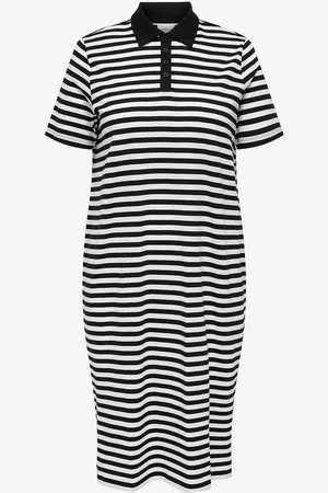 ONLY Mekko Carvelia S/s Polo Midi Dress Jrs