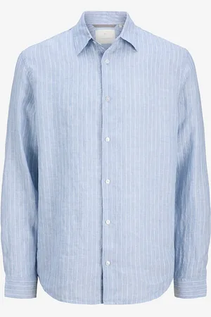 JACK & JONES Pellavapaita jprcClawrence Linen L/S Shirt SN