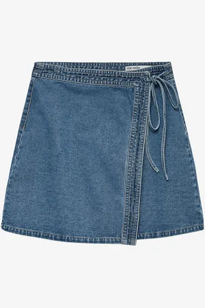 VERO MODA Kietaisuhame vmLiza MR Short Denim Wrap Skirt