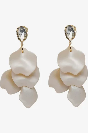 Bow19 Korvakorut Leaf Earrings CZ