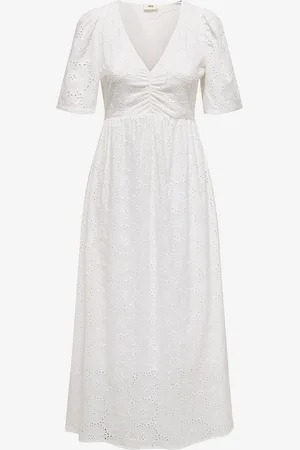 JDY Mekko Heaven 2/4 V-neck Anglaise Dress