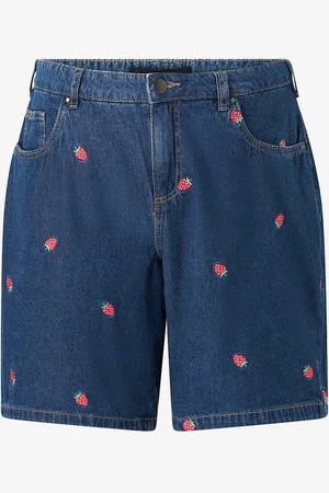 Zizzi Farkkushortsit jEva Embroidery Shorts