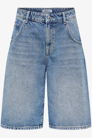 ONLY Farkkushortsit onlMate Reg Baggy Long Shorts Dnm N