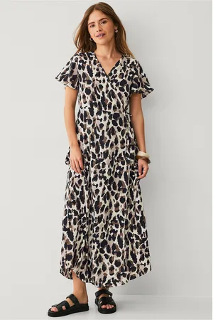 VILA Maximekko Vilovie S/s Wrap Maxi Dress