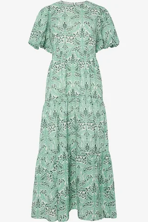 Y.A.S Maximekko yasBotanico SS Ankle Dress S.