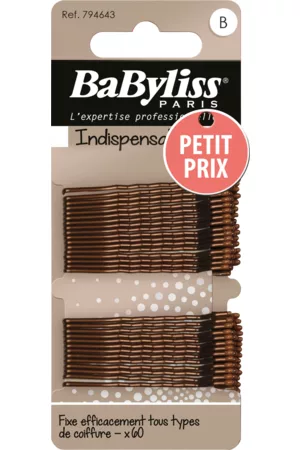 BaByliss Paris Hiuspinnit, ruskea, 60 kpl