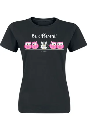 BE DIFFERENT Fun T-paita - - Metal - S- 3XL - varten Naiset