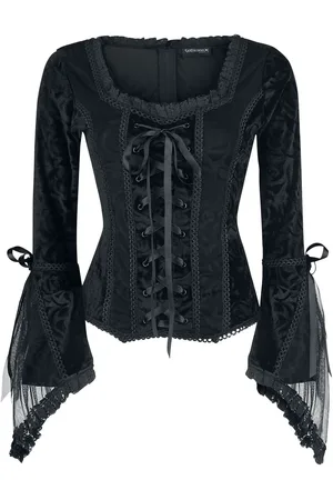 Gothicana Gootti Pitkähihainen paita - Rosemary - M- 3XL - varten Naiset