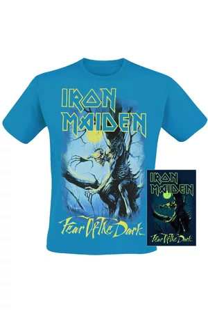 Iron Maiden T-paita - Fear Of The Dark - Glow In The Dark - S- XXL - varten Miehet