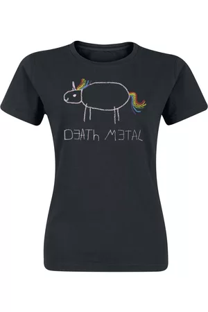 Death Metal Yksisarvinen T-paita - S- L - varten Naiset
