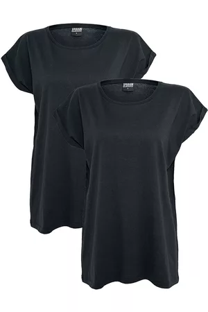 Urban classics T-paita - Ladies Extended Shoulder Tee T-paita - 2 kpl setti - XS- S - varten Naiset
