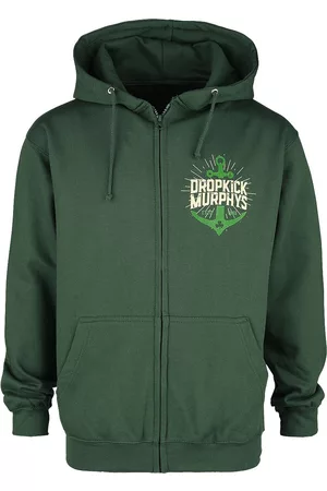 Dropkick Murphys Vetoketjuhuppari - Anchor Admat Green - S- XXL - varten Miehet