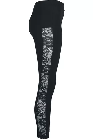 Urban classics Leggingsit - Ladies Lace Striped Leggings - XS- 5XL - varten Naiset