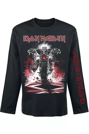 Iron Maiden Pitkähihainen paita - Eddie Bike - S- XXL - varten Miehet