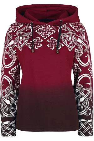 EMP Huppari - Punainen huppari kelttipainatuksella - S- XXL - varten Naiset