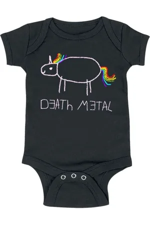 Death Metal Yksisarvinen Body - Kids - - 62/68- 86/92 - varten lapset