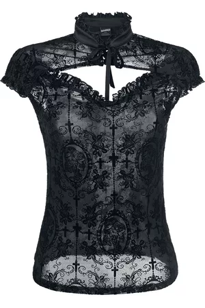 Banned Alternative Gootti T-paita - Dark Lady - XS- XL - varten Naiset