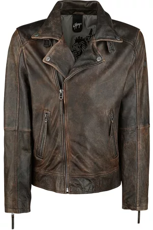 Gipsy Nahkatakki - Marvin Slim Fit LANTV - M- 5XL - varten Miehet