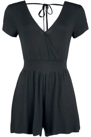 Forplay Jumpsuit - Overlay Back Knotted Short Jumpsuit - XS- XL - varten Naiset
