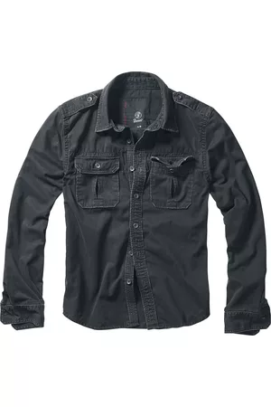 Brandit Pitkähihainen - Vintage Shirt kauluspaita - S- 7XL - varten Miehet