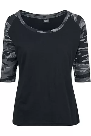 Urban classics Pitkähihainen paita - Ladies 3/4 Contrast Raglan Tee T-paita - XS- 5XL - varten Naiset