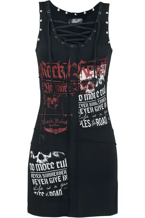 Rock Rebel Rock Lyhyt mekko - Stay A Little Longer - XS- 5XL - varten Naiset